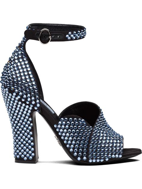 prada crystal heels|Prada sandals for sale.